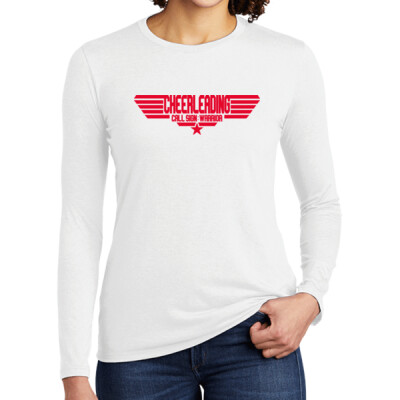 Ladies Cheerleading Call Sign Warrior Long Sleeved Tri-blend Thumbnail