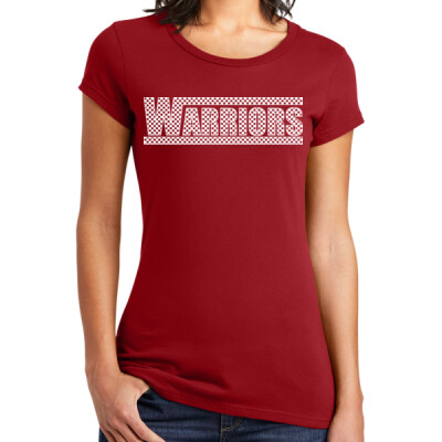 Women's Warriors Checkered T-shirt Thumbnail