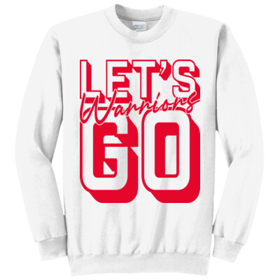 Adult Let's Go Warriors Crewneck Sweatshirt Thumbnail