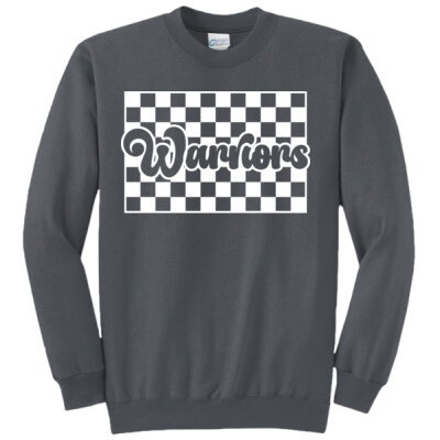 Adult Checkered Warriors Crewneck Sweatshirt Thumbnail