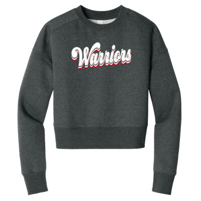 Women's Warriors x3 Cropped Crewneck Sweatshirt Thumbnail