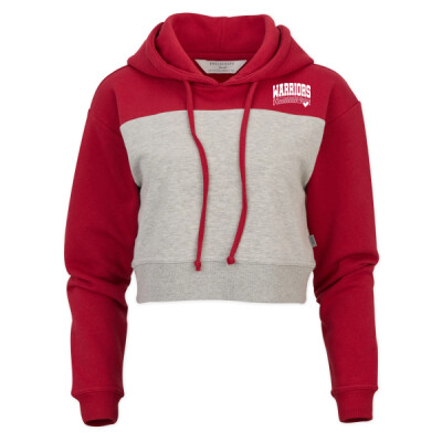 Women's Warriors Heart Cropped Fleece Hoodie Thumbnail