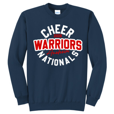 Navy Warriors Cheer Nationals Crewneck  Thumbnail