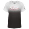 Women's V-Neck Ombre T-Shirt Thumbnail